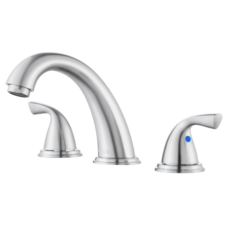 Widespread 2-handle Bathroom Faucet, Brushed Nickel