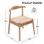 Ensemble de 2 chaises de salle à manger de style Mid-Century avec structure en chêne massif et siège tissé à la main Weave