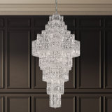 Equinoxe 63 Light 29.5in x 58in Pendant in Polished Gold with Clear Optic Crystals