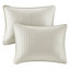 3 pièces de courtepointe crème double / grand - microfibre et coton, réversible pour une nuit de sommeil sereine douce, avec literie en coton-120276127-120276132