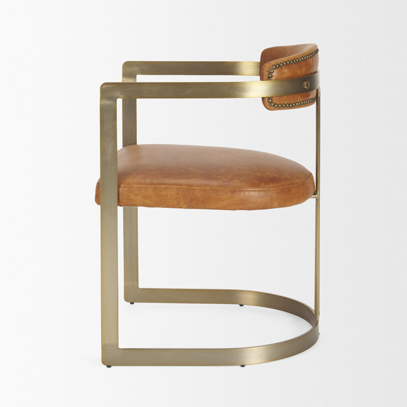 Hoskins I Arm Chair, Cognac Brown