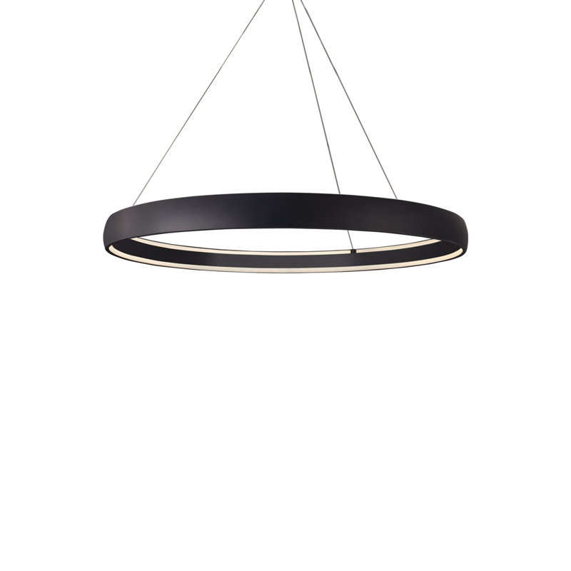 Halo 1 - Light LED Pendant, 126.01" H x 53" W x 53" D, Black