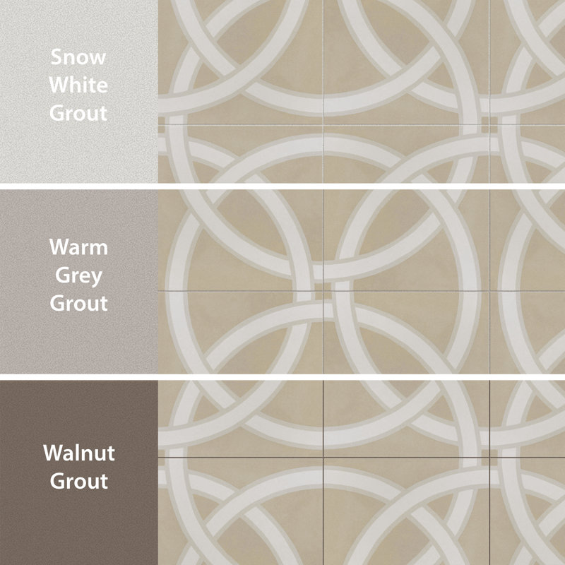 Caprice Pastel Loop 8" x 8" Porcelain Field Tile