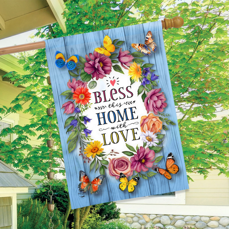 Drapeau «Bless This Home With Love House»