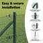 PVC Fence Post Set Set Of 2 PVC, Metal-2112337036-2112337035