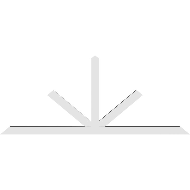 Support à pignon Saratoga, H 40 po x l 96 po (pas : 10/12), P 4 po x F 4 po, PVC