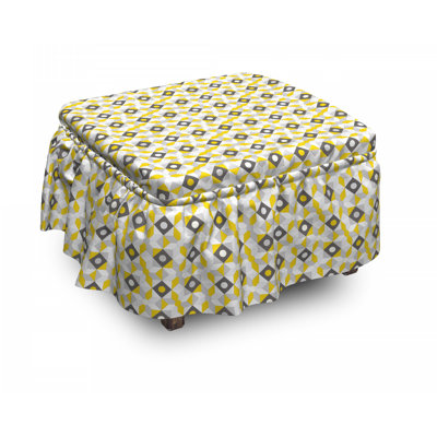 Box Cushion Ottoman Slipcover