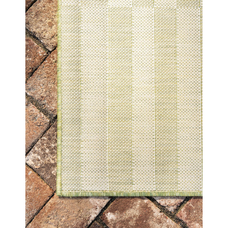 Tapis d'extérieur scintillant couleur fougère, Rectangle de 5 pi x 8 pi