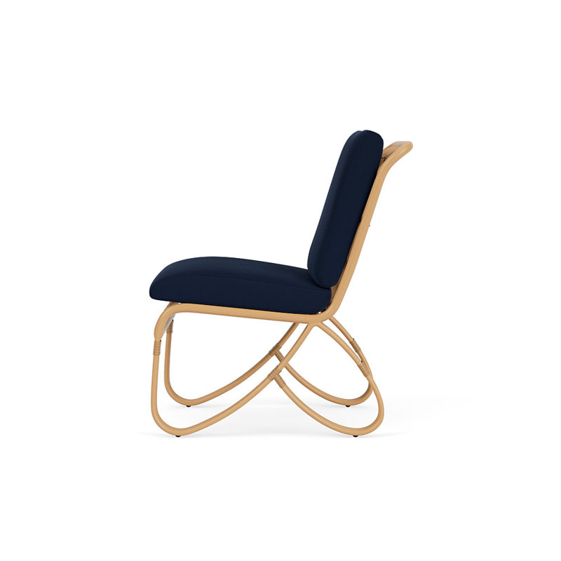 Riviera Outdoor Dining Side Chair, Decorline Navy