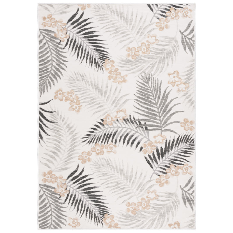 Candleick Sunrise Performance Floral Indoor/Outdoor Area Rug, Rectangle 4' x 5'7"