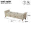 Banc de rangement rembourré de 65,55 po-1367550824