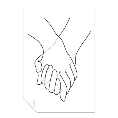 Holding Hands - No Frame Print