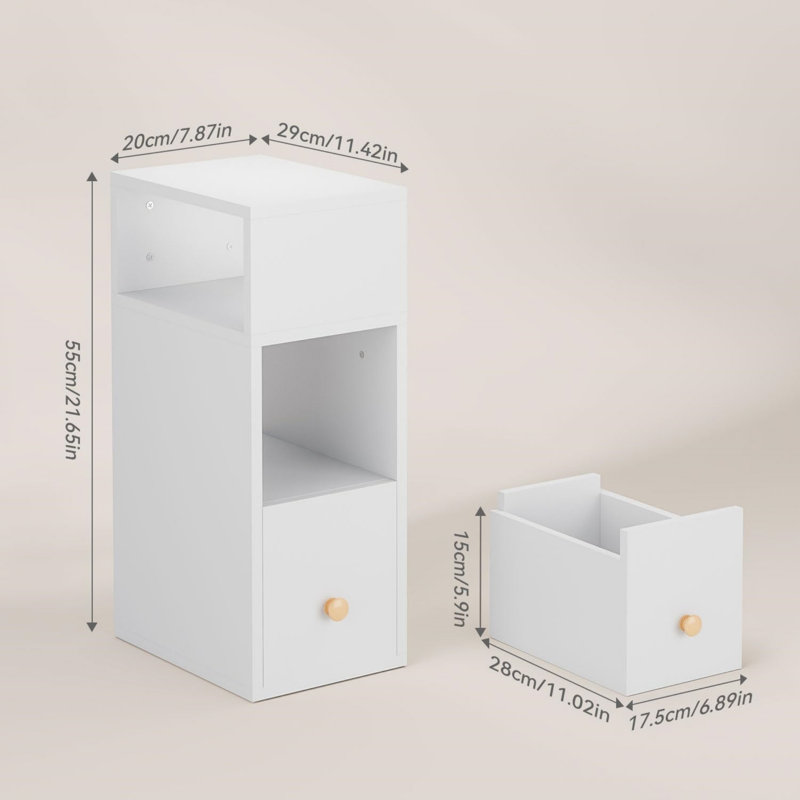 20 cm W Bedside Table