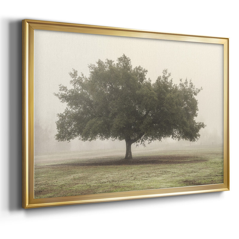 Arbres dans le brouillard II, Or, H 14 po x l 20 po x P 1,5 po