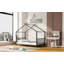 Lit plateforme en métal-129456070