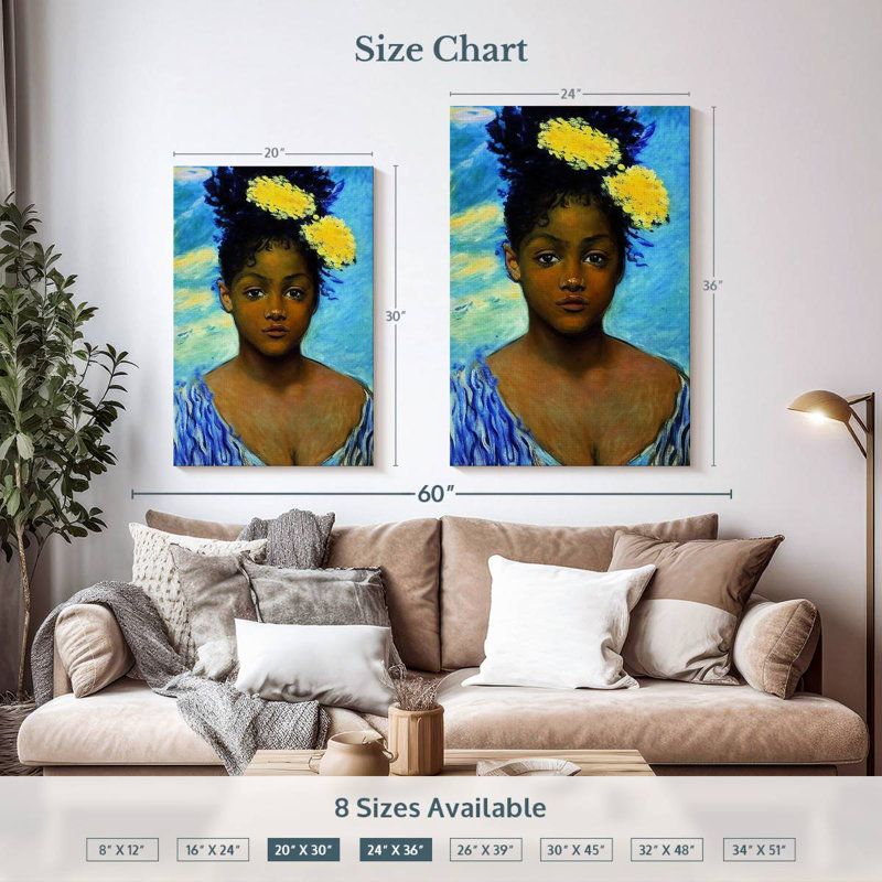 Charme africain Leisha, H 36 po x l 24 po