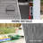 Rectangle Propane Smokeless Fire Pit Table with Hidden Fuel Tank