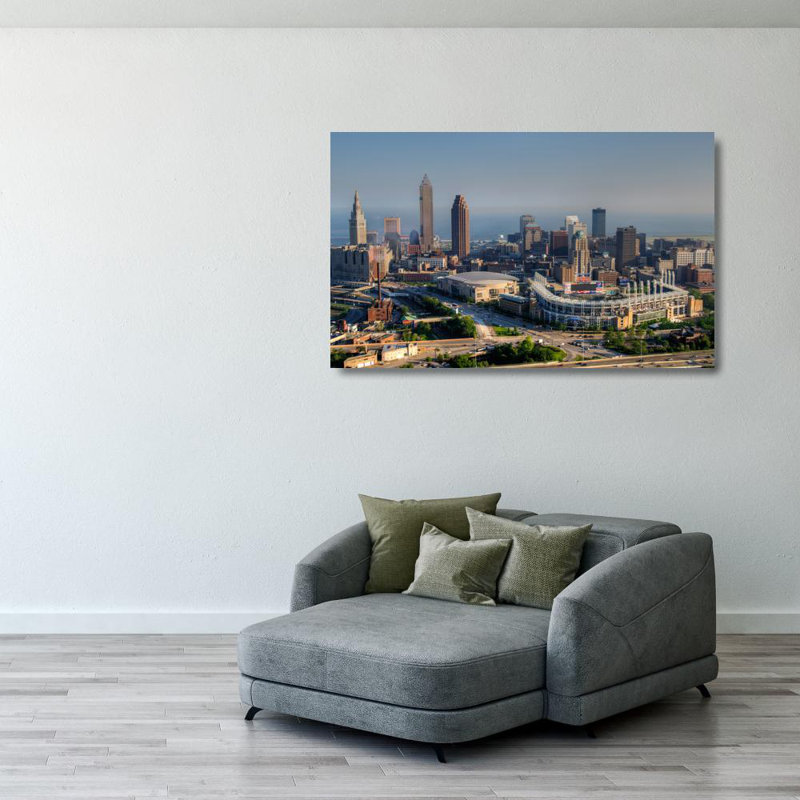 Progressive Field, 25" H x 40" W
