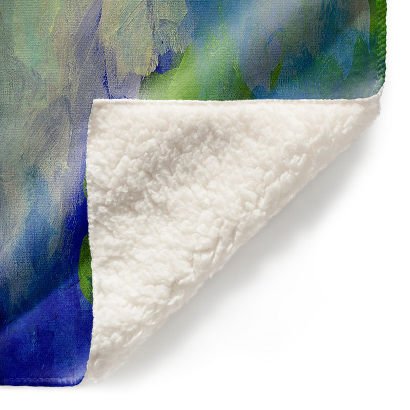 Couverture sherpa abstraite abstraite 1, l 51 po x L 60 po