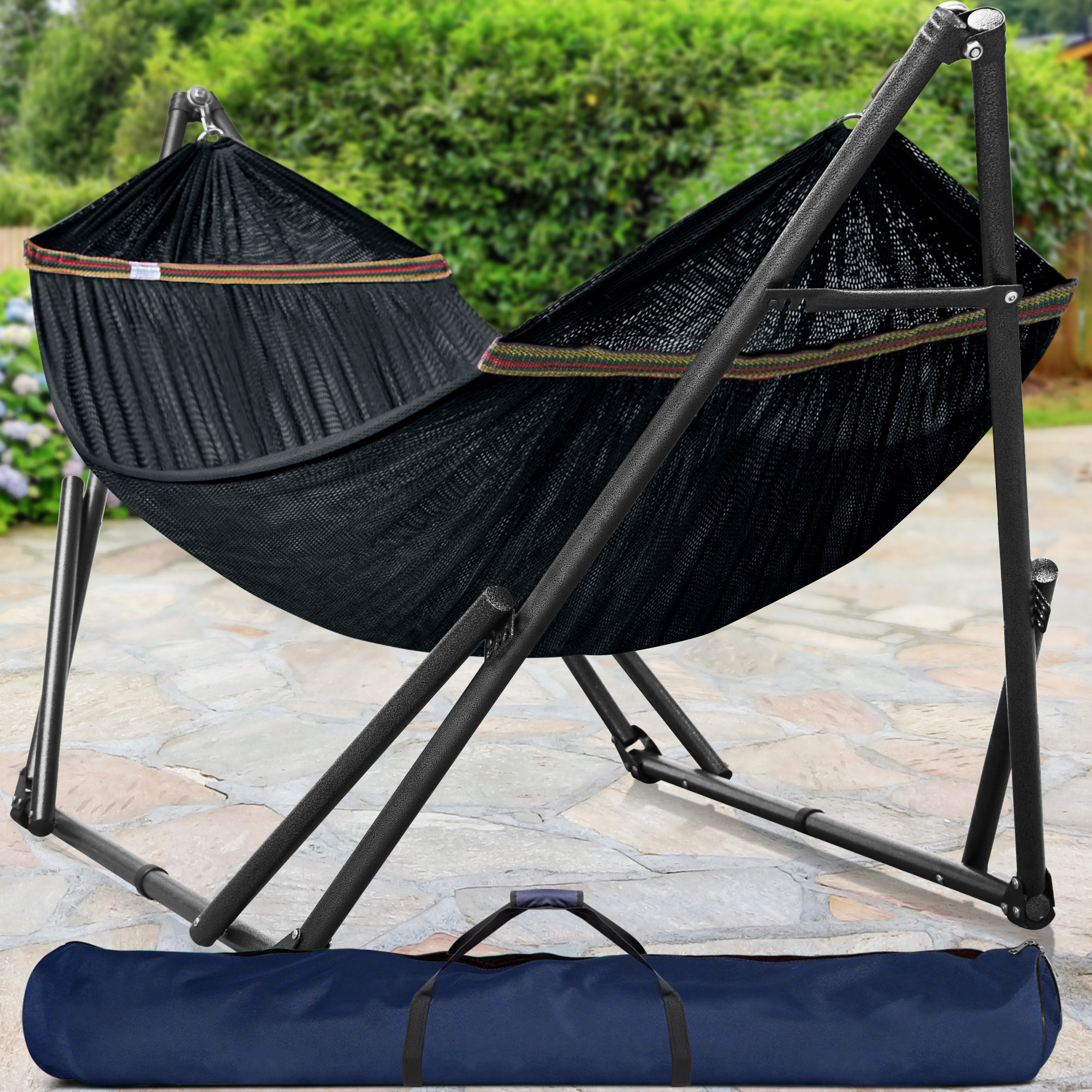 2 Person Camping Hammock with Stand