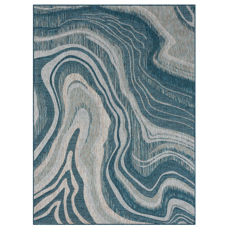 Abstract Indoor Rug, Rectangle 7'7" x 10'