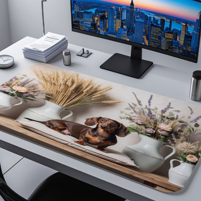 Polyester Desk Pad, 14.4x12.1