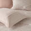 Housse de couette en coton très grand / très grand - motif géométrique, rosé, revers uni, géométrique sans produits chimiques, fermeture à boutons, insert, lavable-118640608-118640612