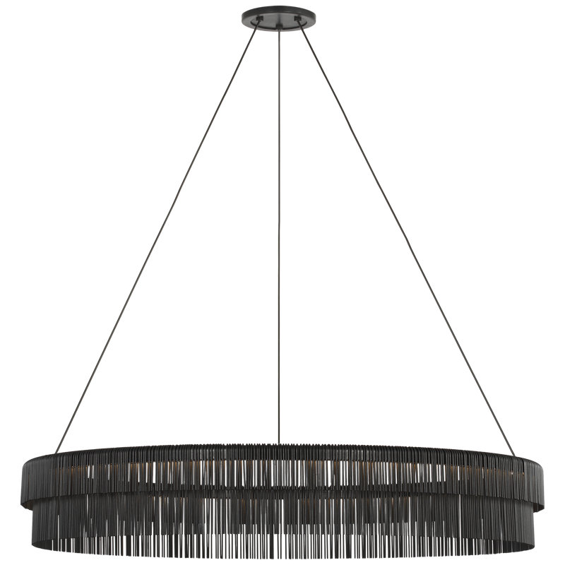 Kelly Wearstler 1 - Light LED Chandelier, 6.25" H x 40" W x 40" D, Aged Iron