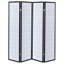Cloison 4 panneaux en bois massif l 69,5 "x H 70,25" Ashwika - Noir-93620605-124651908-124651909