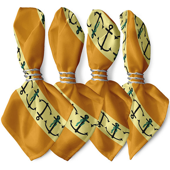 Ensemble de serviettes 4 pièces Algean, Moutarde ensoleillée