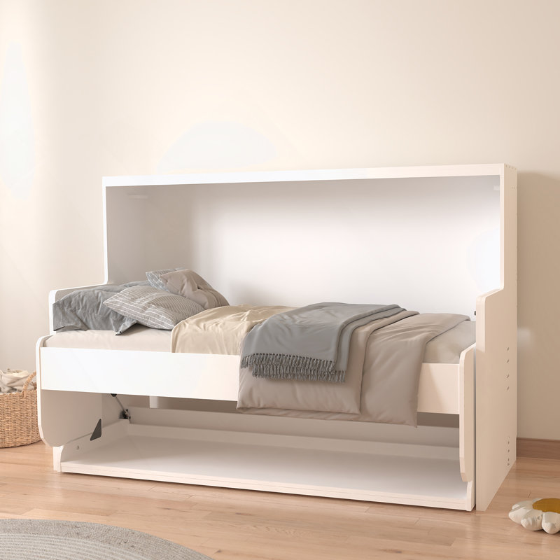Lit simple extra-long blanc