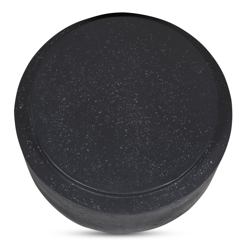 Cosmo Outdoor Round Side Table, Black