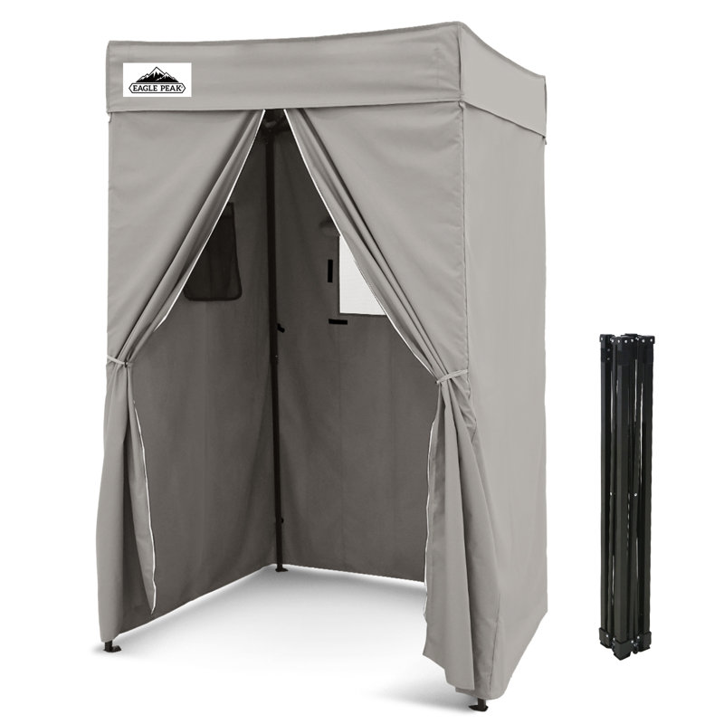 Auvent escamotable portatif en acier l 4 po x P 4 po, Gris