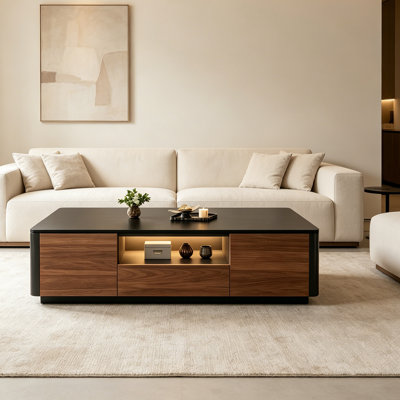 Table basse moderne avec tiroir de rangement
