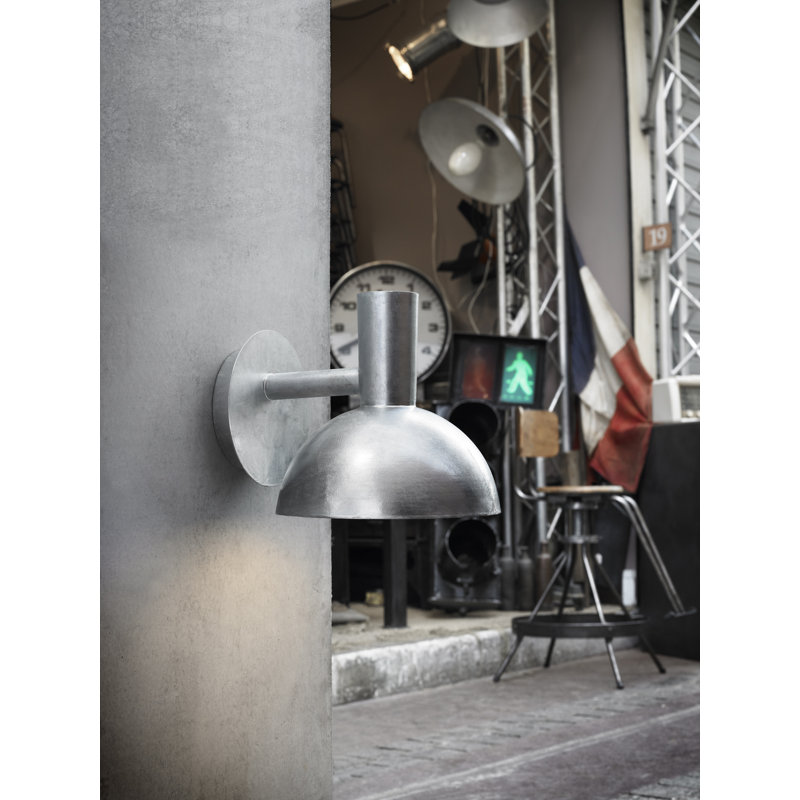 Arki 20cm H Outdoor Armed Sconce, Galvanized