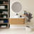 36 In. W  X 19 In.d X 19 In.h Single Sink Wall-Mounted Bath Vanity In With Engineered Marble Top-824346194