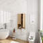 Combinaison d'armoire murale 24 po, porte à fermeture douce, convenant à une petite salle de bain, bureau, pièce de rangement, chêne d'origine (Kd-Packing)