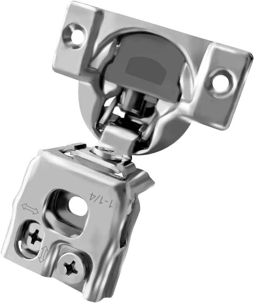1 1/4 105 Degree Soft Close Face Frame Concealed Overlay Hinge (Set of 10) Berta
