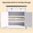 32'' Kitchen Storage Island with Drawer and Adjustable Shelf-405783639