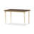 Laritha 5-Pc Solid Wood Dining Set in Cherry/Cream Finish, 34.32'' H X 19.11'' W X 19.11'' D