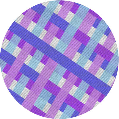 Tapis mauve à motif géométrique Klima