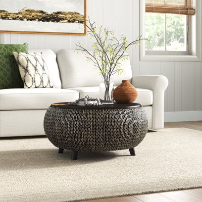 Tampa Solid Wood Top Single Coffee Table