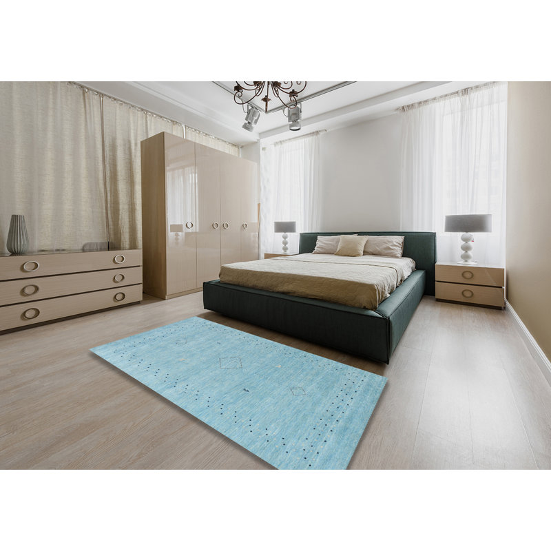 Tapis abstrait bleu, Rectangle 5 pi x 8 pi