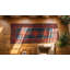 Flatweave Wool Geometric Area Rug in Blue