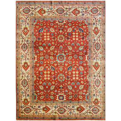 Oriental Area Rug in Rust/Beige/Brown