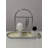 Matte Black Metal & Acrylic Vanity Tray Decorative Organizer for Keys Jewelry Entryway Tabletop-126070466-126070468