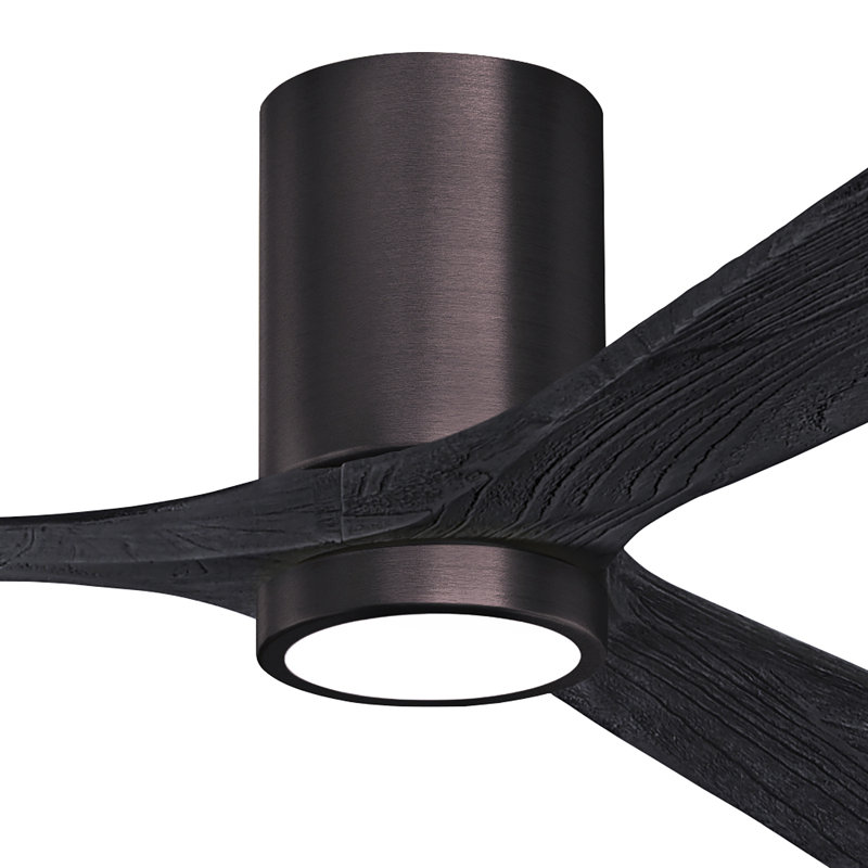 Irene LED Ceiling Fan, Matte Black, Brushed Bronze, 52"