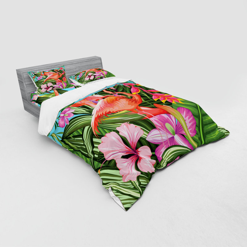 Modern & Contemporary Polyester Paisley Duvet Cover, Queen Duvet Cover + 3 Additional Pieces
