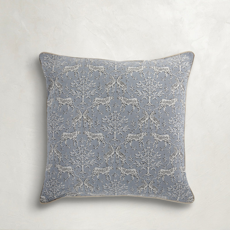 Acrylic Indoor/Outdoor Throw Pillow, Square 20", Blue