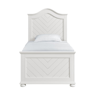 Schauer Twin Panel Bed In White